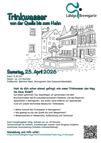 Trinkwasser entdecken in Bremgarten – von der Quelle bis zum Wasserhahn
